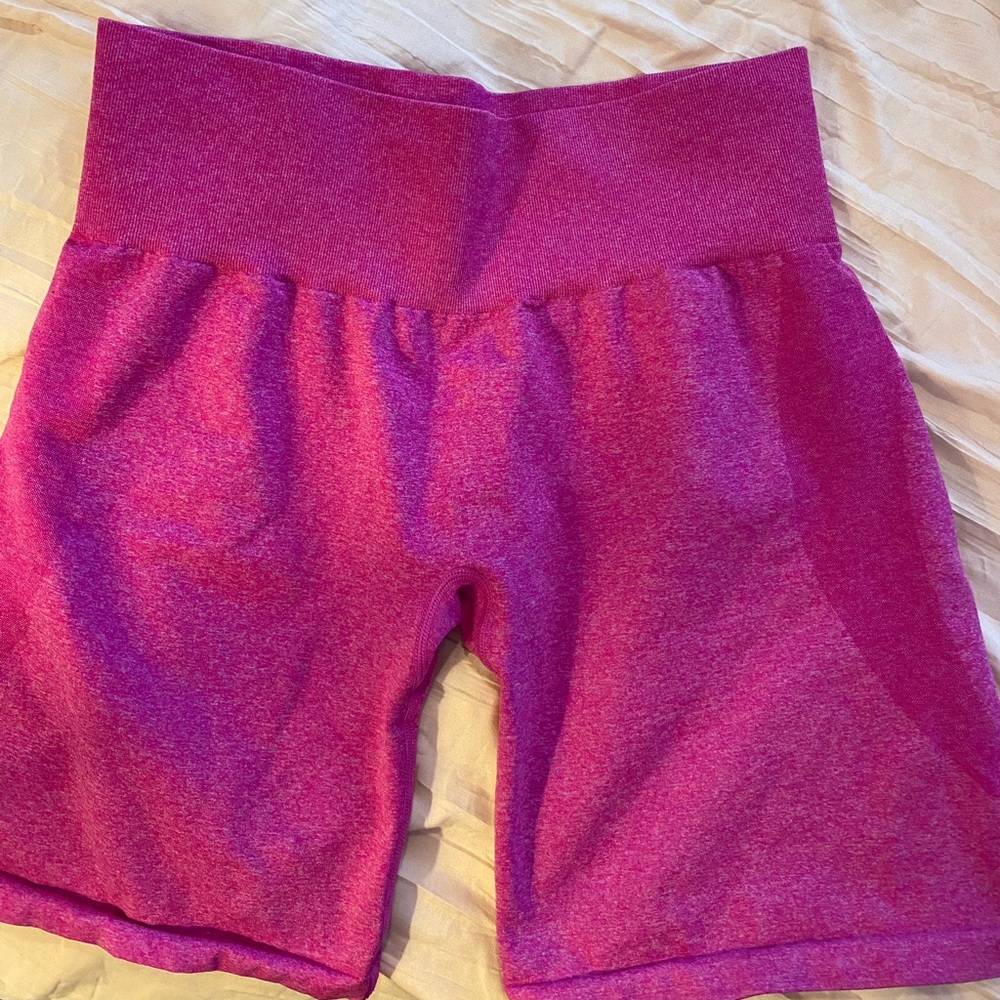 NVGTN Women's Athletic Shorts in Magenta Pink